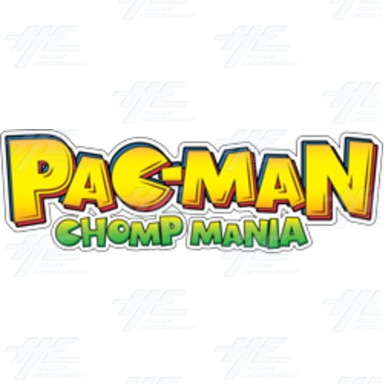 Pac-man Chomp Mania Ticket Redemption Arcade Machine - Logo