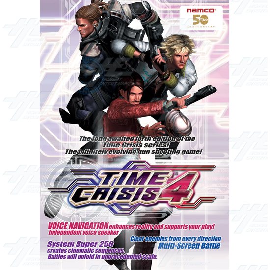 Time Crisis 4 DX Arcade Machine - Brochure Front