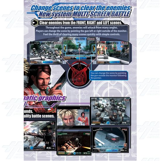 Time Crisis 4 DX Arcade Machine - Brochure Inside 01