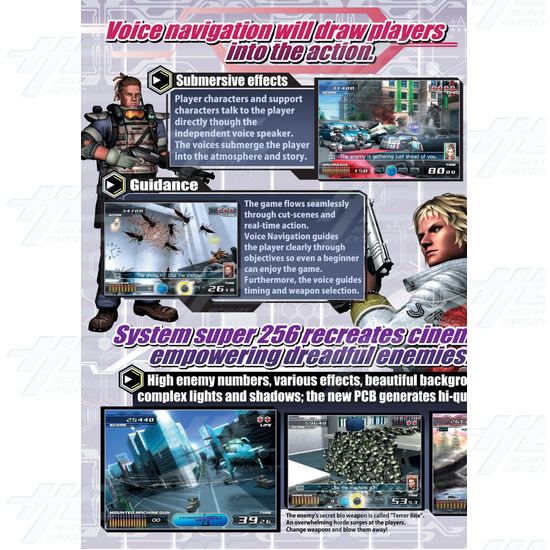 Time Crisis 4 DX Arcade Machine - Brochure Inside 02