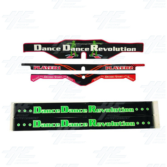 Dance Dance Revolution (DDR) Cabinet Sticker Kit - 