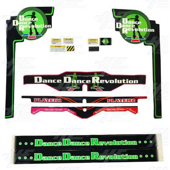 Dance Dance Revolution (DDR) Cabinet Sticker Kit - DDR STICKER KIT