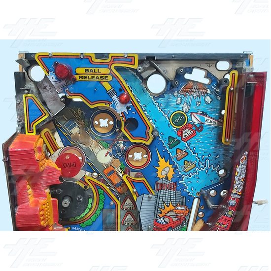 Rescue 911 Pinball Machine Playfield - Rescue 911 - Playfield Top