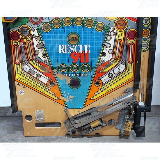 Rescue 911 Pinball Machine Playfield - Rescue 911 - Playfield Bottom View