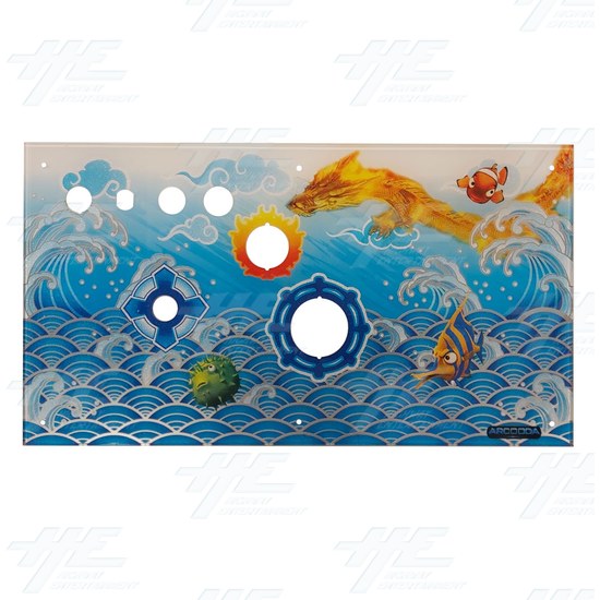 Arcooda 6 player Fish Machine Acrylic Set (14pcs) - Arcooda 6 player Fish Machine Control Panel Acrylic