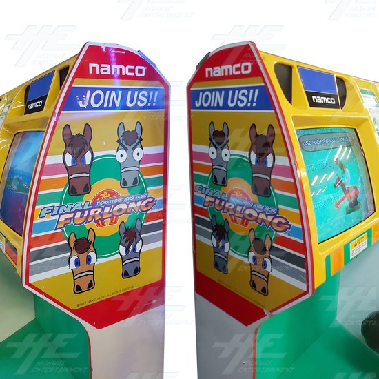 Final Furlong 2 Arcade Machine - Final Furlong 2 - Left and Right Cabinet Art