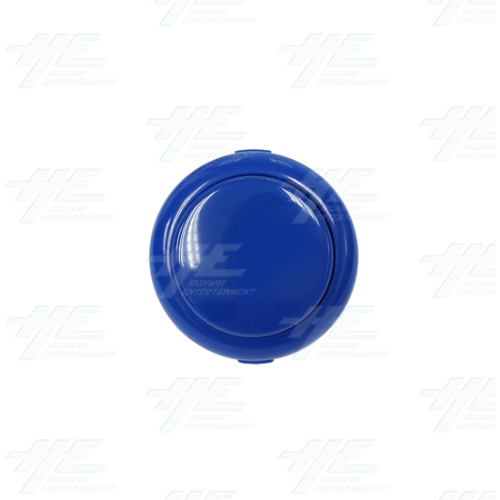 Sanwa Push Button OBSF-30 Dark Blue - Sanwa Push Button OBSF-30 Dark Blue - Front