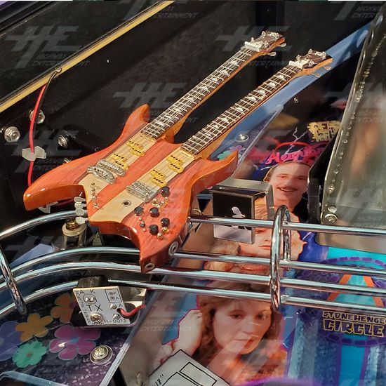 This is Spinal Tap Pinball Machine - None More Black Edition (LATEST) - Derek's Double Bass Guitar