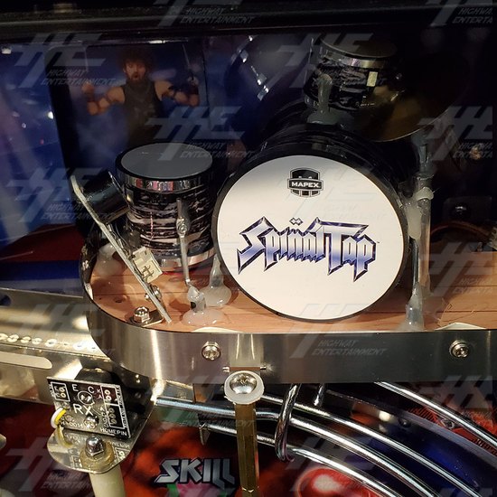 This is Spinal Tap Pinball Machine - None More Black Edition (LATEST) - Exploding Drums