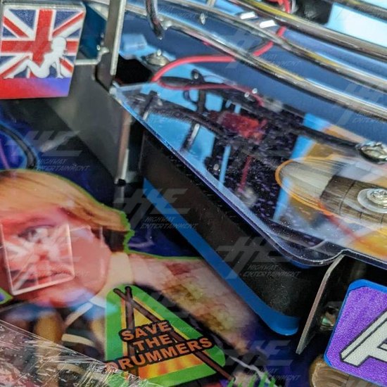 This is Spinal Tap Pinball Machine - None More Black Edition (LATEST) - 3rd Flipper