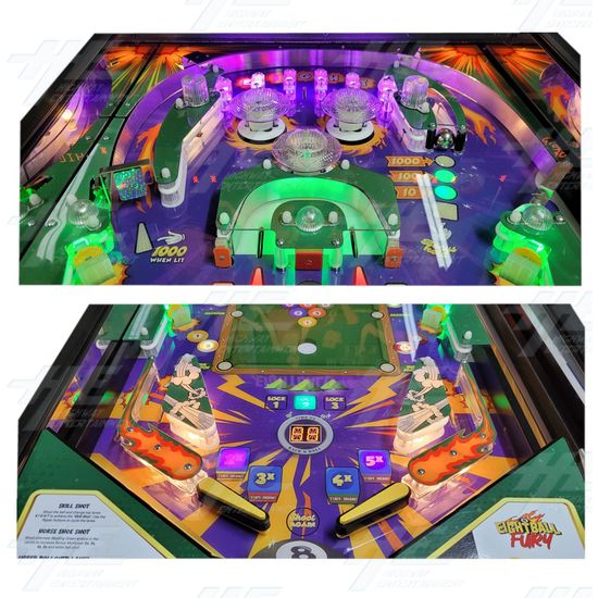 Eight Ball Fury Pinball Machine - Eight Ball Fury - Playfield Details