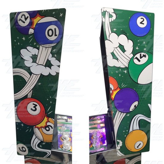 Eight Ball Fury Pinball Machine - Eight Ball Fury - Headbox Left and Right