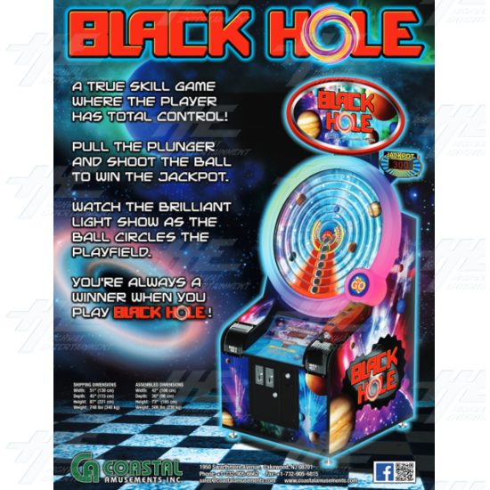 Black Hole Ticket Redemption Arcade Machine - Black Hole Ticket Redemption Arcade Machine Flyer