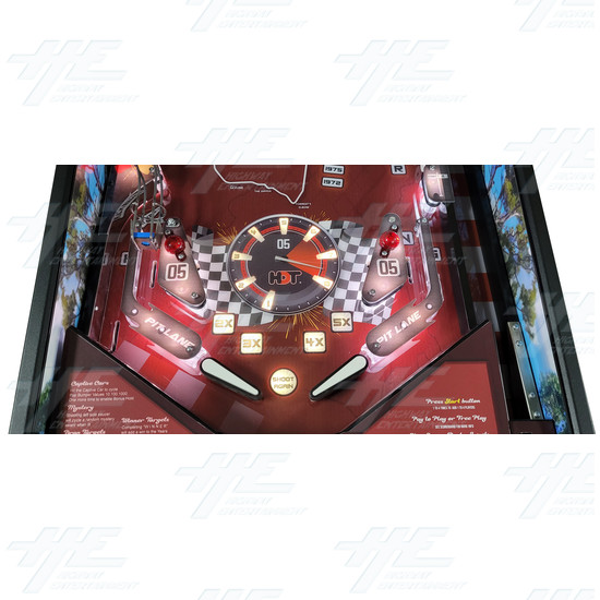 Peter Brock King of the Mountain Pinball Machine - Peter Brock Pinball Machine Playfield Layout