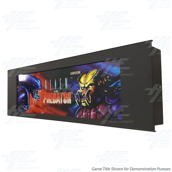 LCD Arcade Marquee for Vewlix Xtreme Chewlix Arcade Cabinets 14.9inch with Metal Frame - Game Title Example