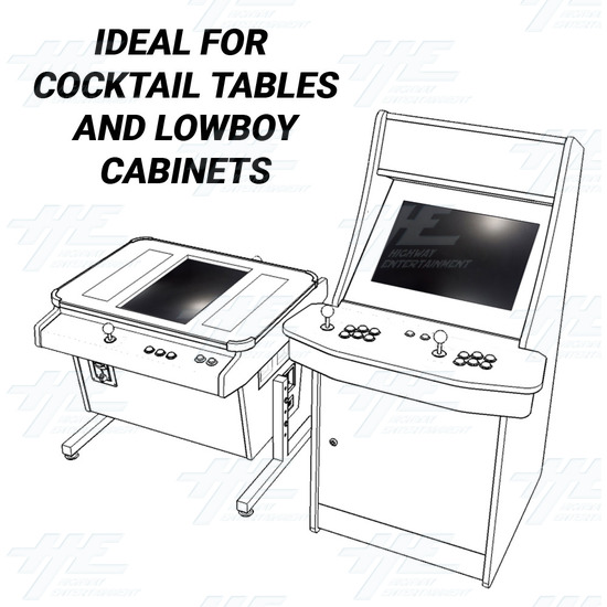 20.1 inch 4:3 Ratio Arcade Monitor 15khz 24khz 31khz up to 1600x1200 (LED Backlight) - Suitable for Lowboy and Cocktail Cabinets 