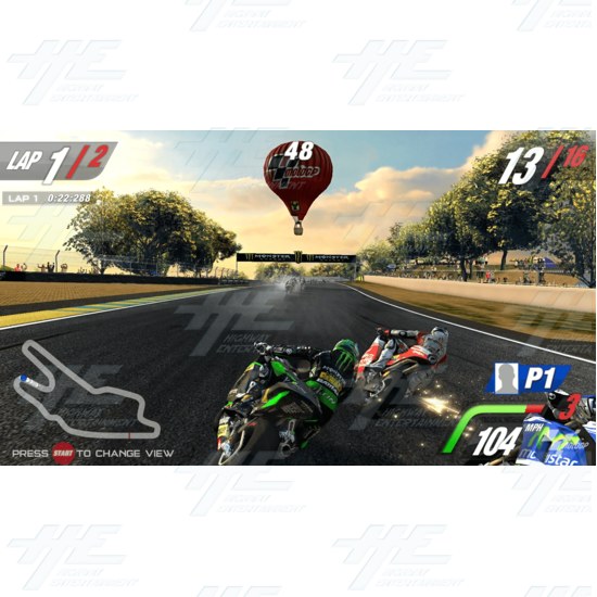 MotoGP Arcade Machine (VIC) - Gameplay - France Track