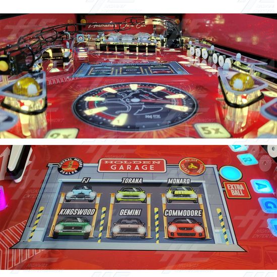 Holden Heratige Pinball - Holden Heratige Pniball playfield Details