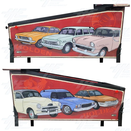 Holden Heratige Pinball - Holden Heratige Pniball Headbox-Side-art