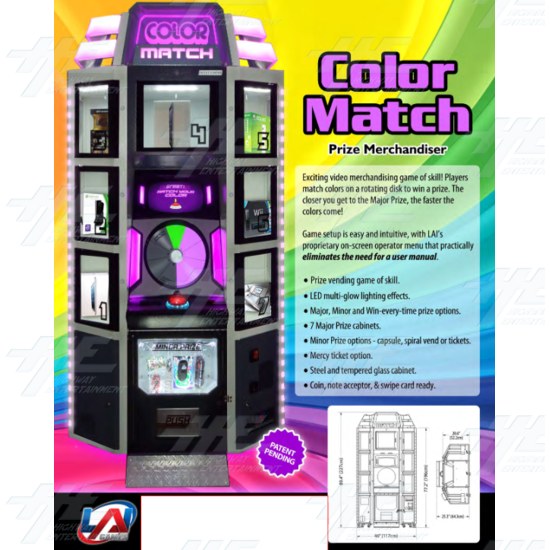 Color Match Arcade Machine (NSW) - Color Match Arcade Machine Brochure