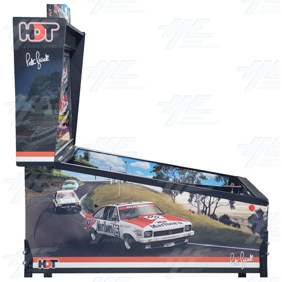 Peter Brock King of the Mountain Pinball Machine - Peter Brock 79 Holden Torana Edition - Left View