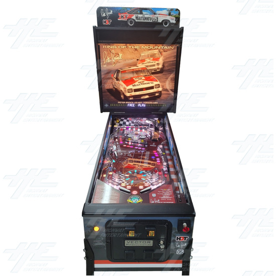 Peter Brock King of the Mountain Pinball Machine - Peter Brock 79 Holden Torana Edition - Front View