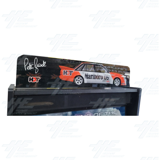 Peter Brock King of the Mountain Pinball Machine - Peter Brock 84 Holden VK Commodore Edition- Topper