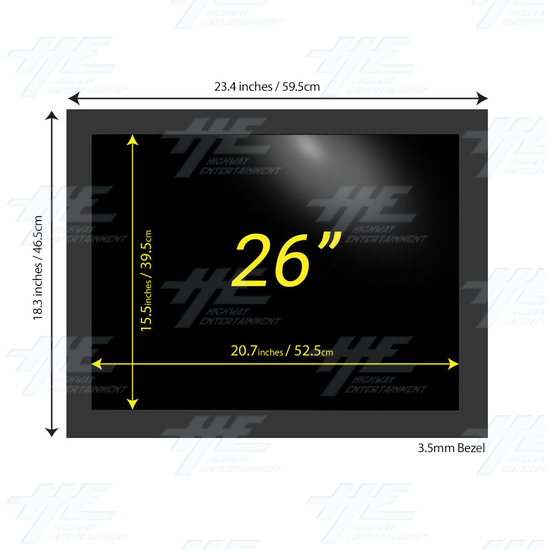 26 inch 4x3 LCD Monitor for Arcade Machine 1440x1080 - 2