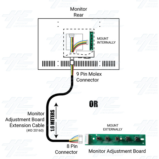 35 inch 4x3 LCD Monitor for Arcade Machine 1440x1080 - 6