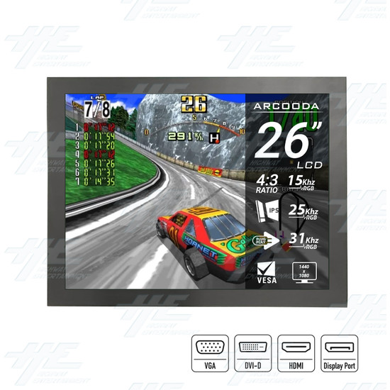26 inch 4x3 LCD Monitor for Arcade Machine 1440x1080 (with Bonuses) - 26-Inch-Arcade-LCD-Monitor-Specifications