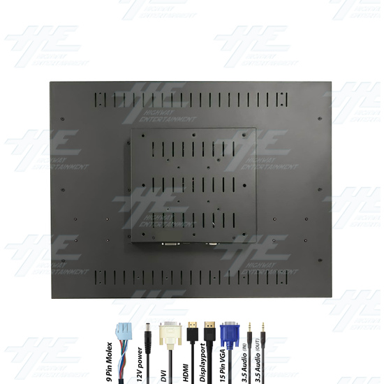 26 inch 4x3 LCD Monitor for Arcade Machine 1440x1080 (with Bonuses) - 26-Inch-Arcade-LCD-Monitor-Connections