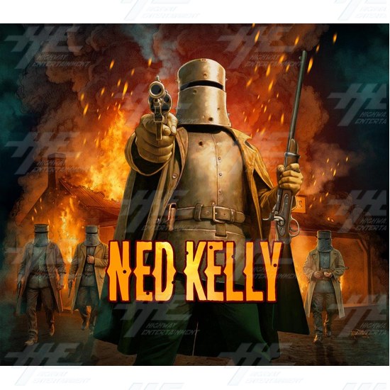 NED KELLY &ndash; The Pinball - Ned_Kelly_Backglass_Art